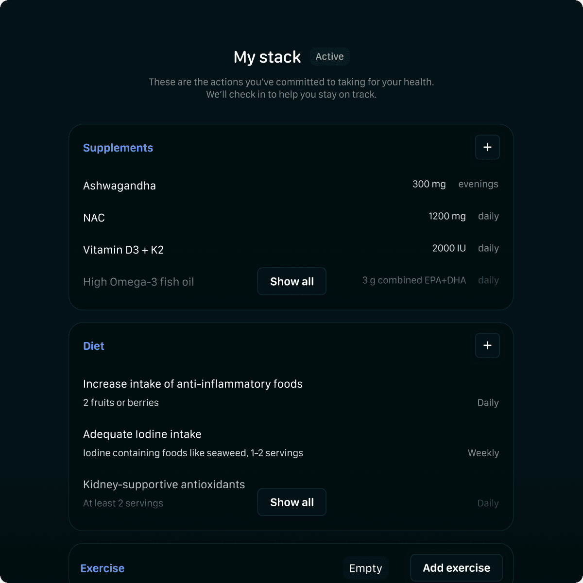 Action Plan - Build a routine you can stick to